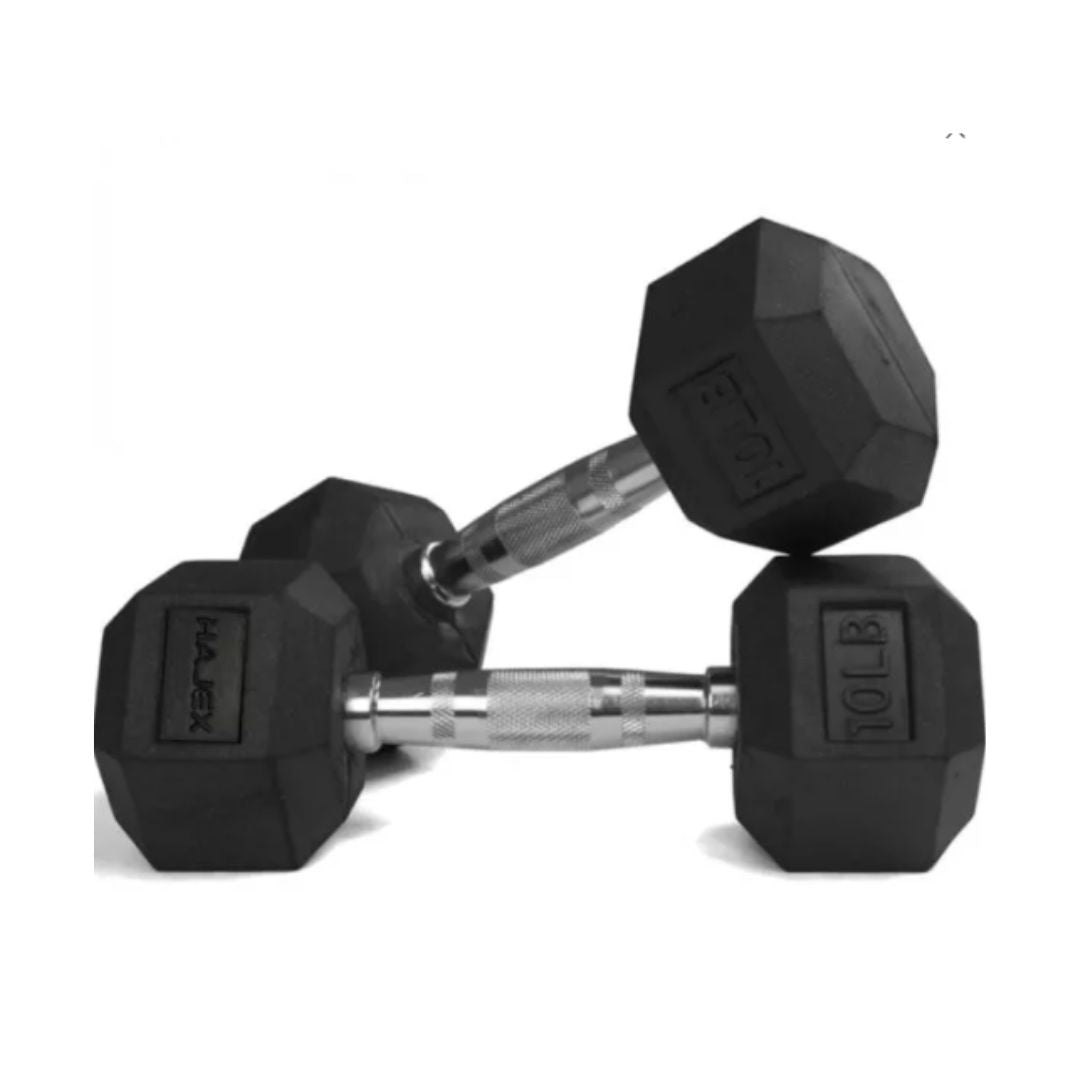 Rubber Hex Dumbbell