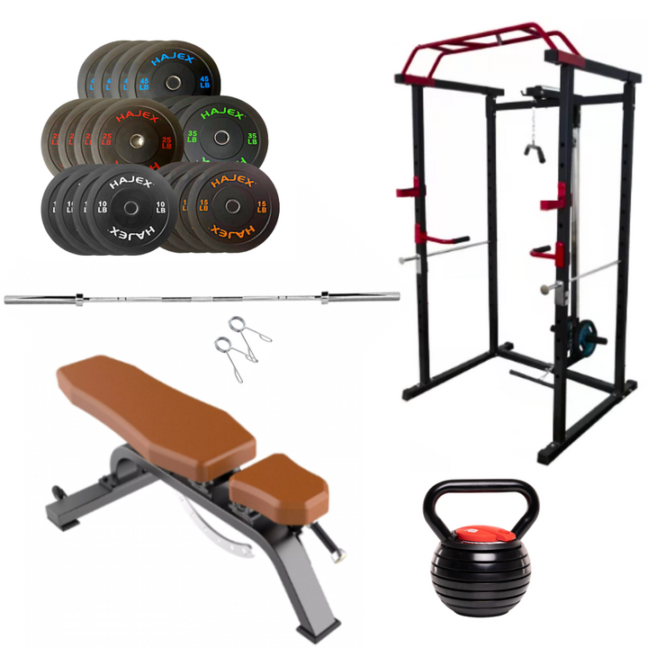 520 LB Rubber Bumper Plates - Strength Training Stack