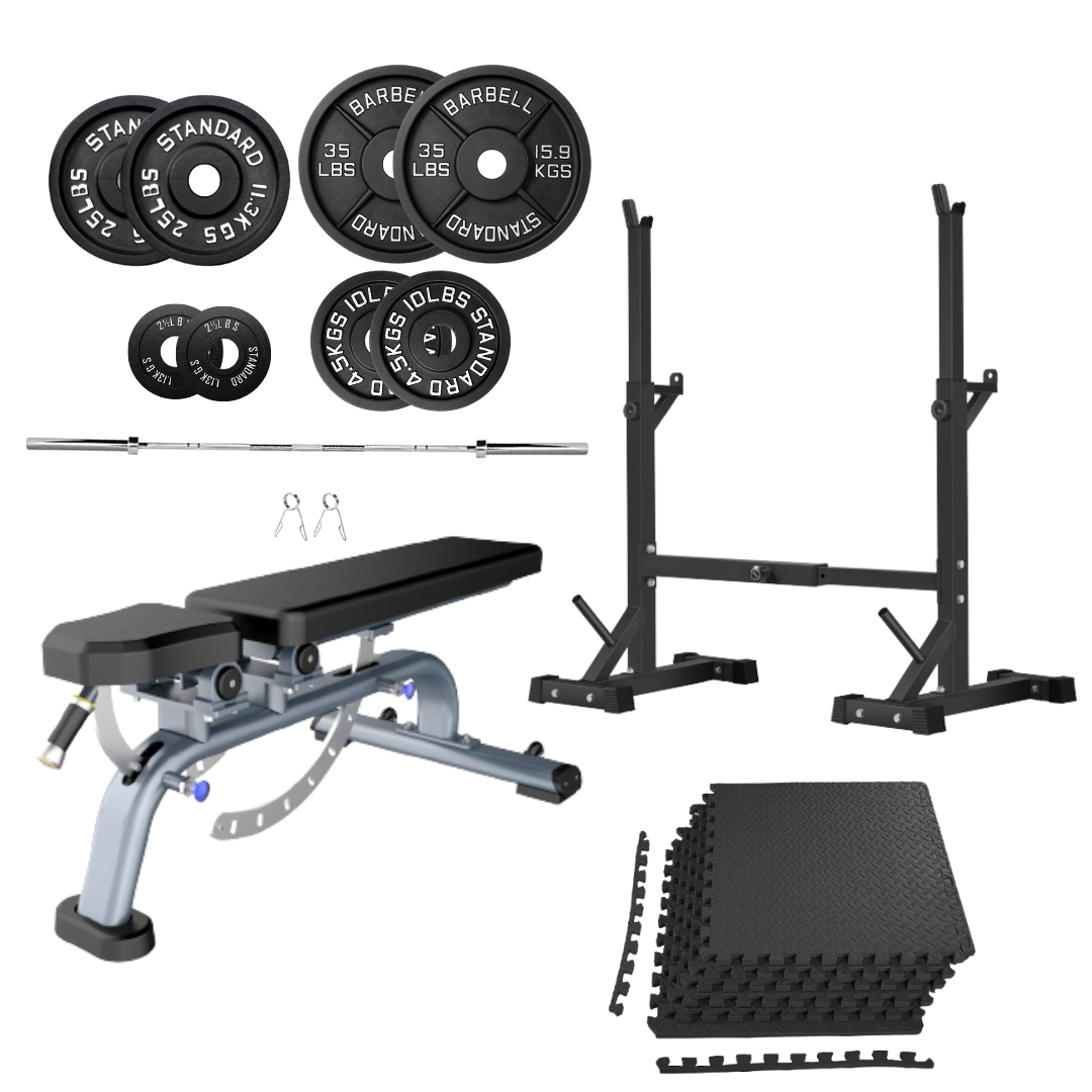 22 Lb Weight Plates HAJEX Weight Plates 22 Lbs Pair - Standard 1" & Olympic 2" PVC Coated Gym Weights HAJEX PVC Coated Weight Plates 22 Lb Standard Olympic