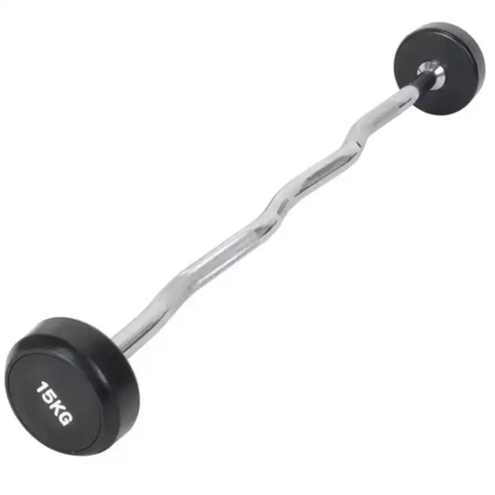 Fixed Weight Barbells Set - EZ Curl Bars (2)