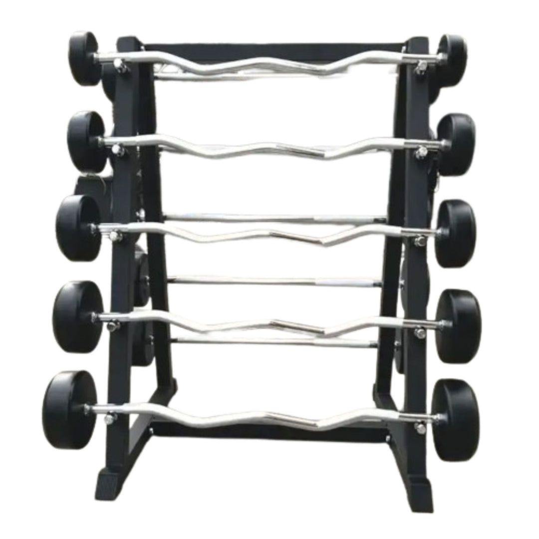 Fixed Weight Barbells Set - Straight and EZ Curl Bars (1)