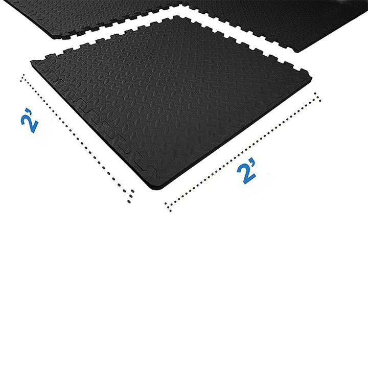 Grey Exercise Interlocking Tiles Mat View