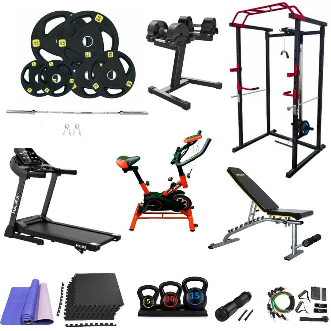 Home Gym set RUBBER OLYMPIC (2) 462