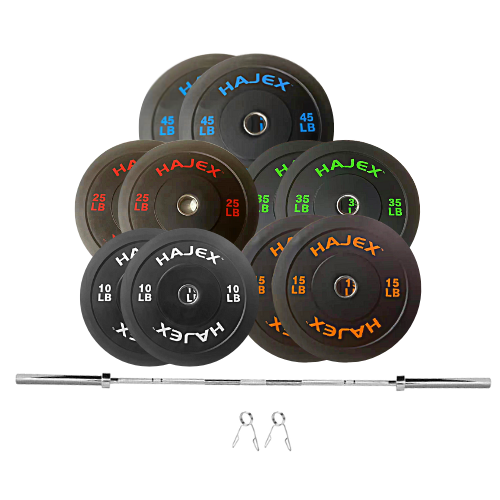 WEIGHT PLATES WITH BAR 260LB