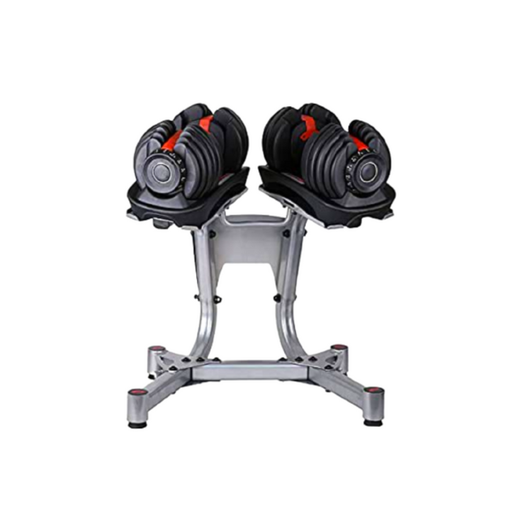 adjusatble dumbbells with rack (1)