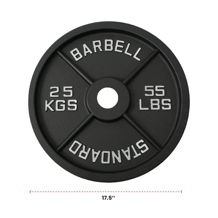 Cast Iron Weight Plates - Standard, Olympic in LBs, KGs