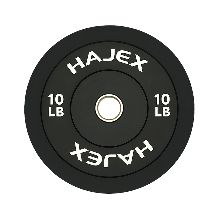 HAJEX Olympic Bumper Weight Plates - 10, 15, 25, 35, 45, 55 LB