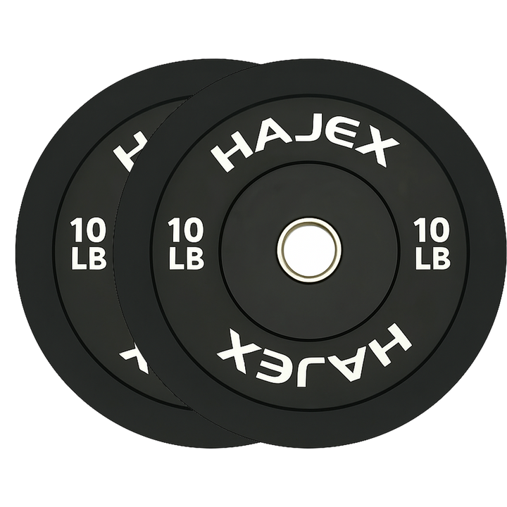 HAJEX Olympic Bumper Weight Plates - 10, 15, 25, 35, 45, 55 LB