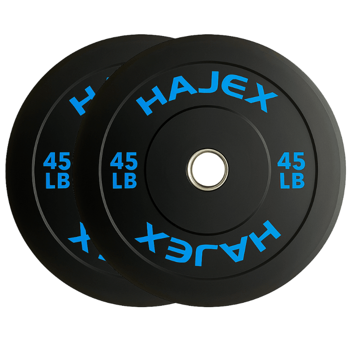 HAJEX Olympic Bumper Weight Plates - 10, 15, 25, 35, 45, 55 LB