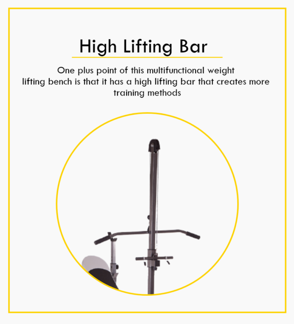 wokout bench high lifting bar
