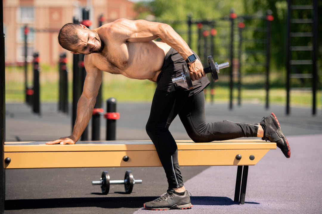 Lifting dumbbell