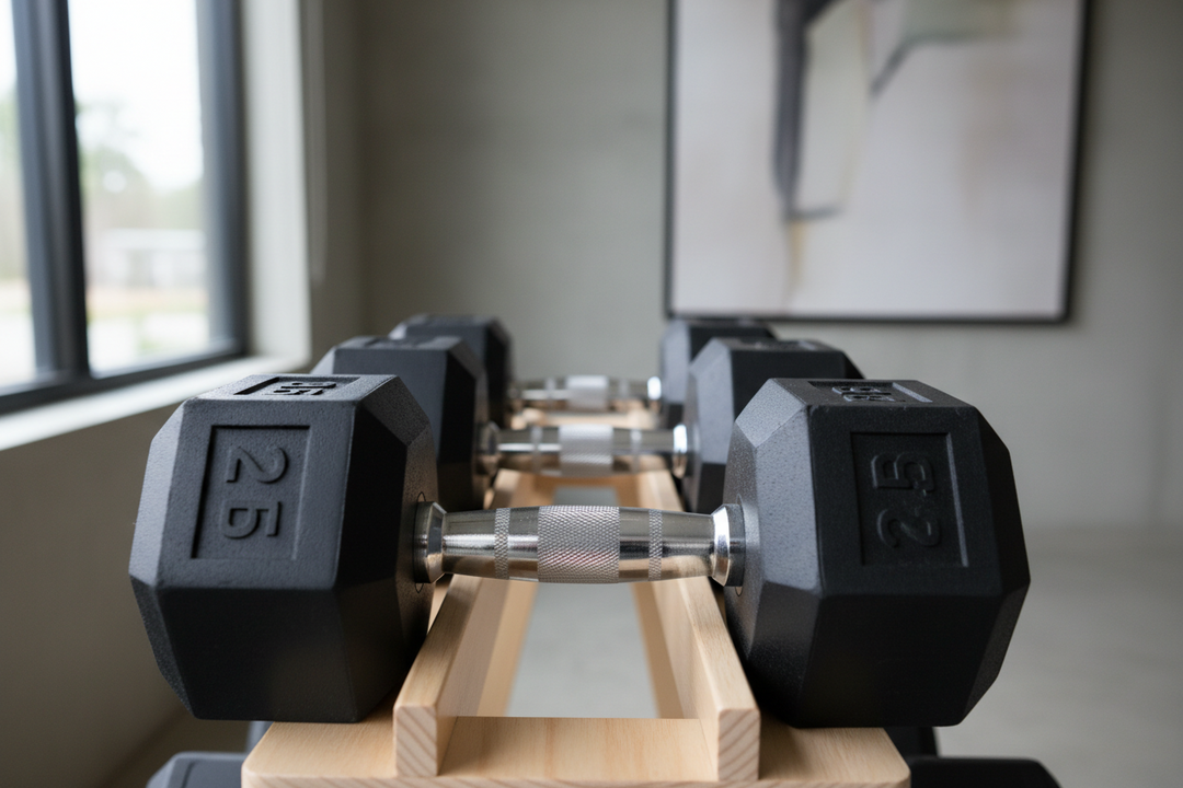 Rubber Hex Dumbbells Explained: Why the Black Rubber Coating Wins for Home Gyms