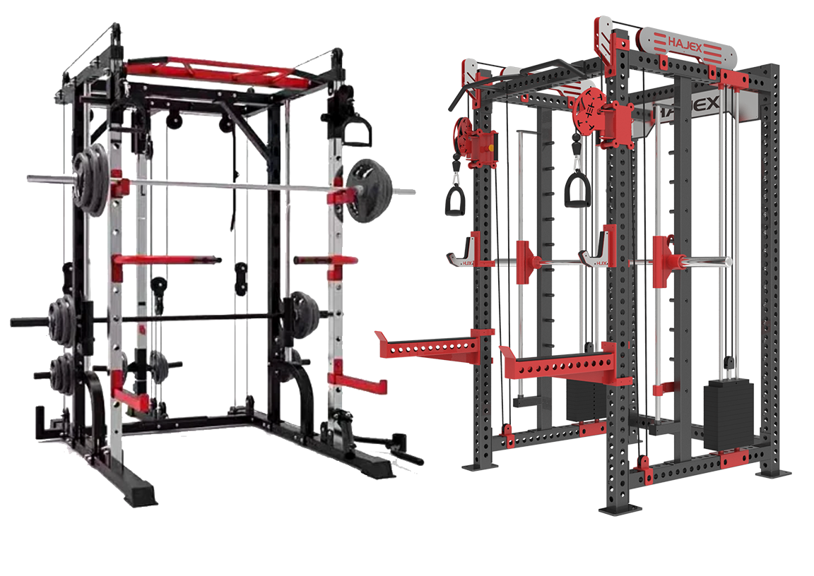 Smith Machine With Power Rack SMITH MACHINES & POWER RACKS – HAJEX