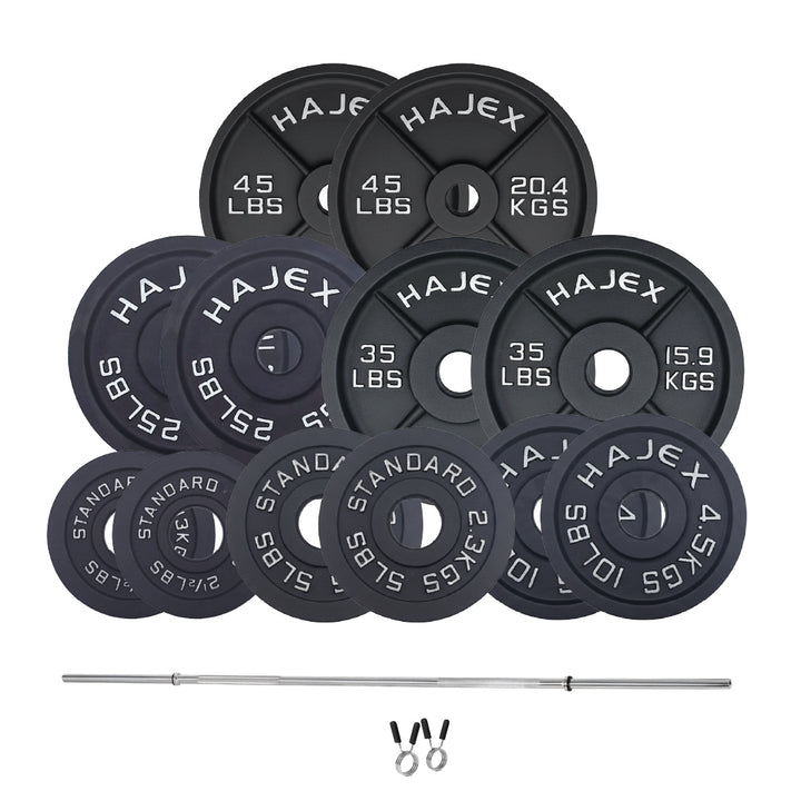 Cast Iron Weight Plates - Standard, Olympic in LBs, KGs