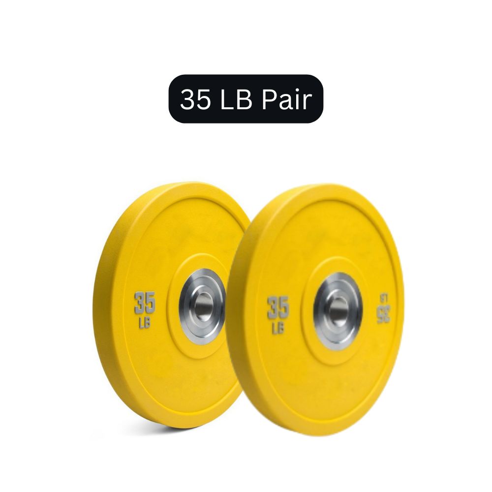 HAJEX Olympic Competition Steel Hub Bumper Plates Colored - 15, 25, 35, 45, 55 LB