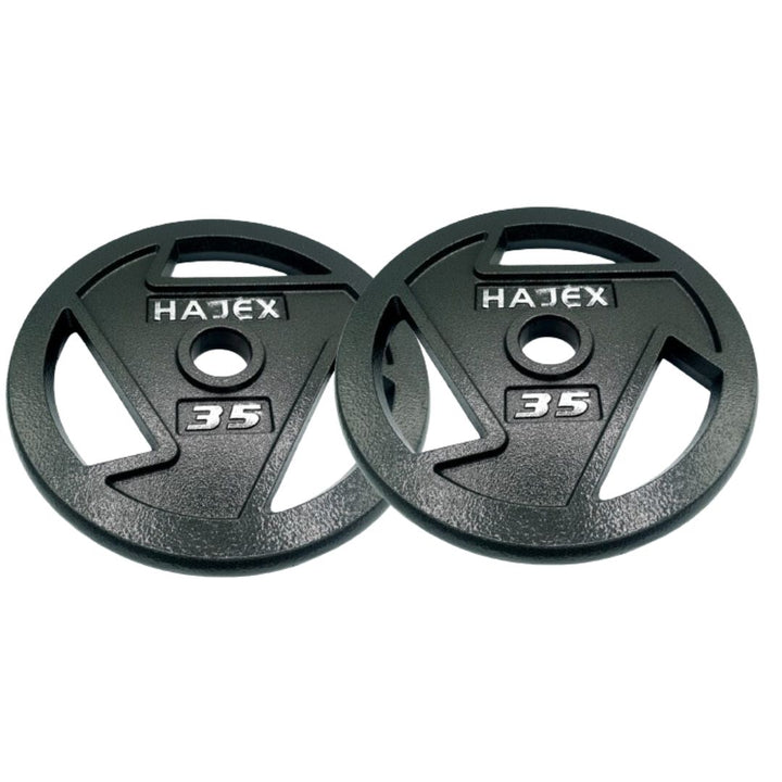 HAJEX Tri Grip Cast Iron Weight Plates