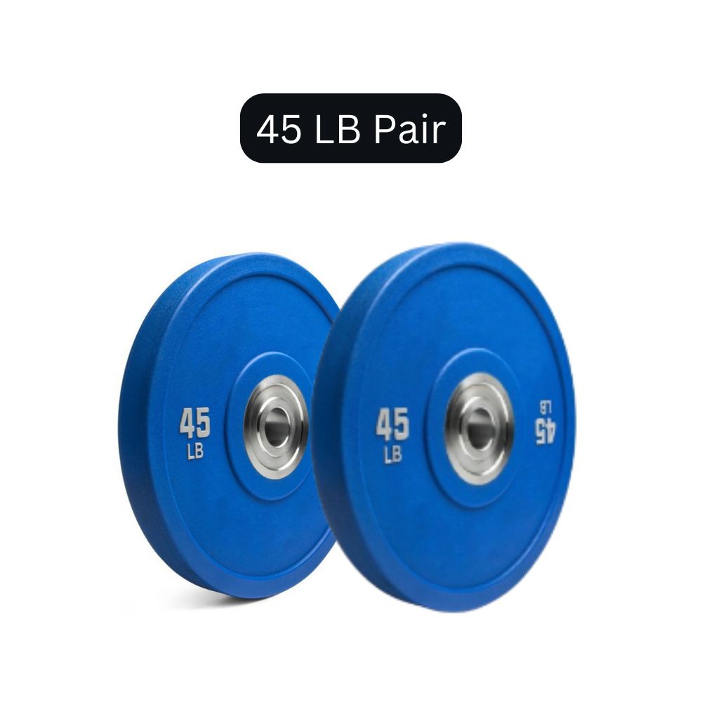 HAJEX Olympic Competition Steel Hub Bumper Plates Colored - 15, 25, 35, 45, 55 LB