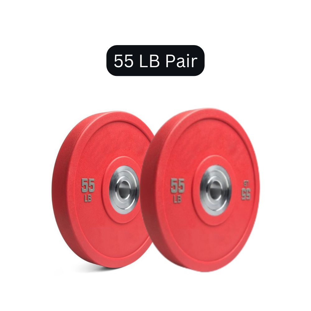 HAJEX Olympic Competition Bumper Plates Colored - 15, 25, 35, 45, 55 LB