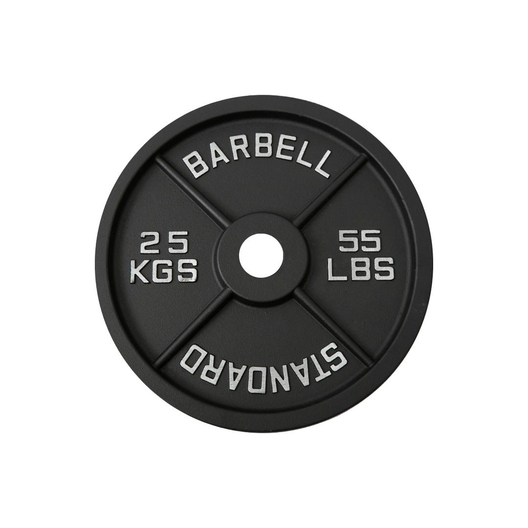 Cast Iron Weight Plates - Standard, Olympic in LBs, KGs