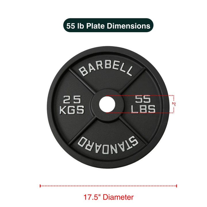 Cast Iron Weight Plate Stacks with Bar 2"