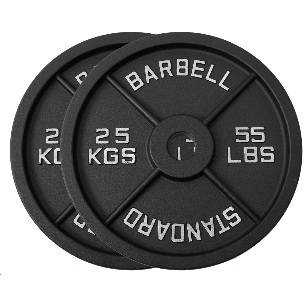 Cast Iron Weight Plates - Standard &amp; Olympic in LBs &amp; KGs