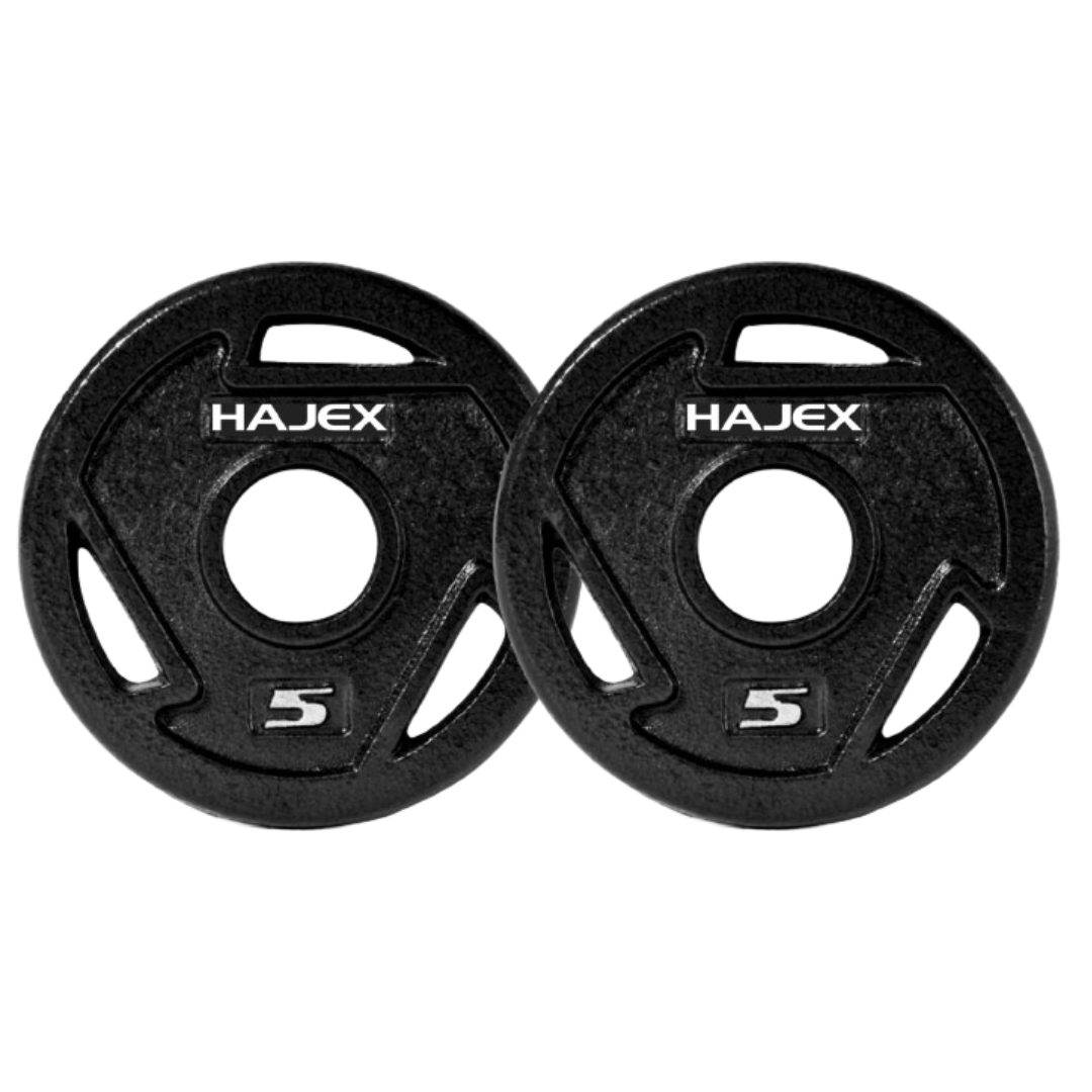 HAJEX Tri Grip Cast Iron Weight Plates