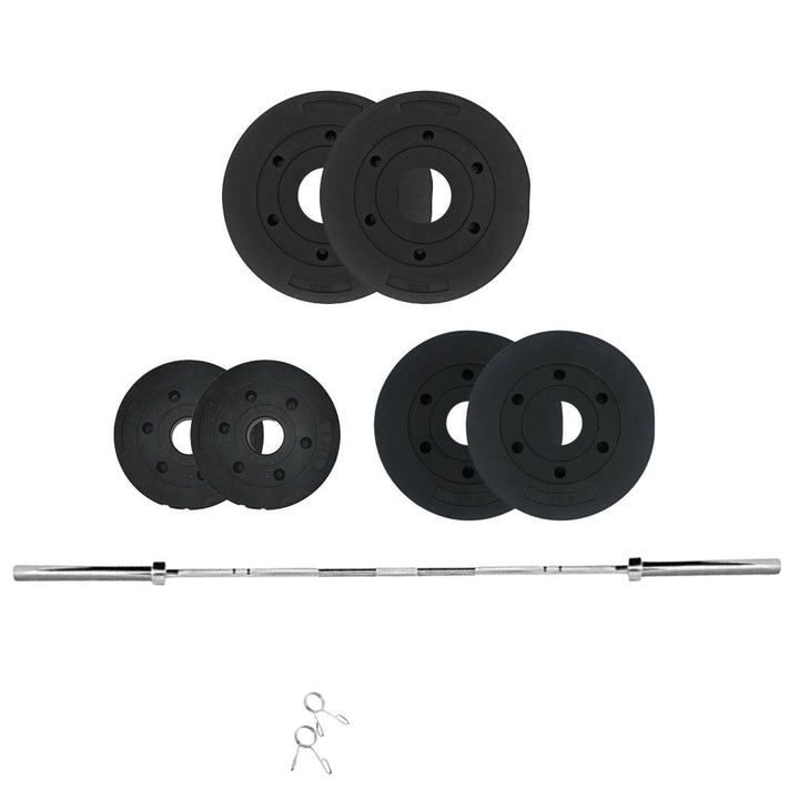 Standard & Olympic PVC Weight Plates Sets with Barbell 1" & 2"