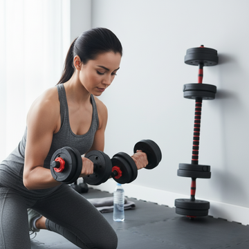 Adjustable Dumbbell Set (Barbell and Dumbbells) – HAJEX