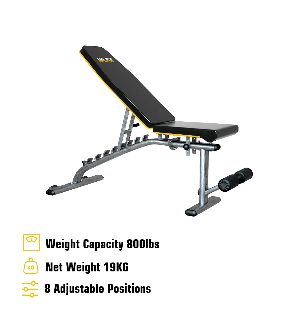 HAJEX Adjustable Exercise Bench for Home Gym