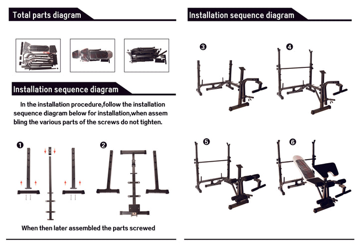 HAJEX Bench Assembling Instructions