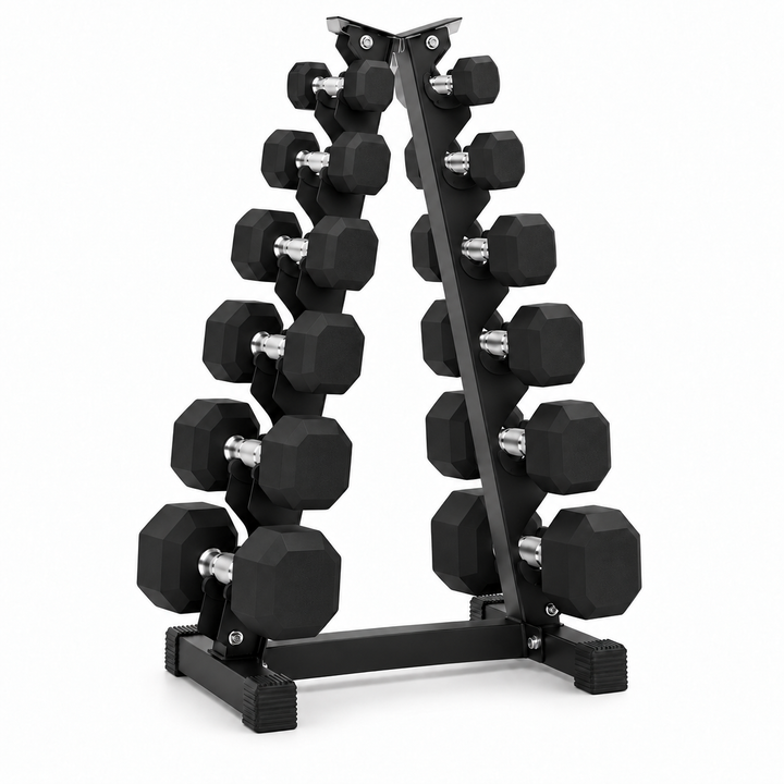 HAJEX Rubber Hex Dumbbells in Canada (2.5 to 150 LB) - Performance Series