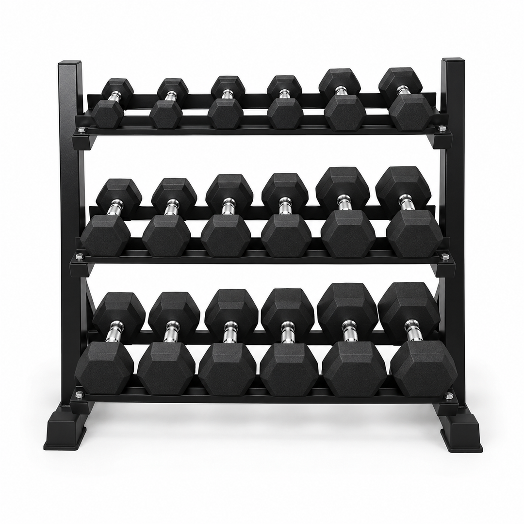 HAJEX Rubber Hex Dumbbells in Canada (2.5 to 150 LB) - Performance Series