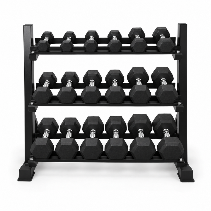 HAJEX Rubber Hex Dumbbells in Canada (2.5 to 150 LB) - Performance Series