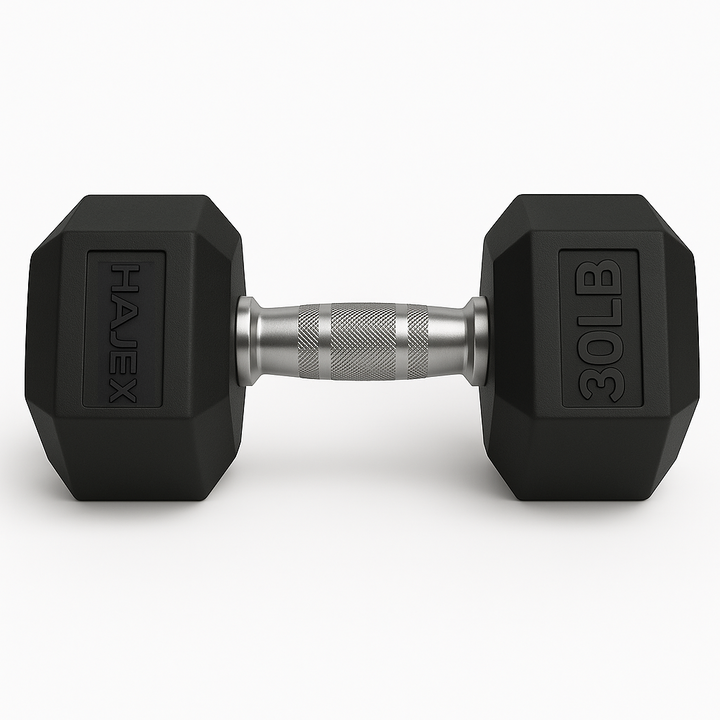 Rubber Hex Dumbbells in Canada (2.5 to 120 LB)