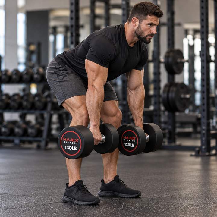HAJEX Round Dumbbells 5 to 150 LB (Elite Series)