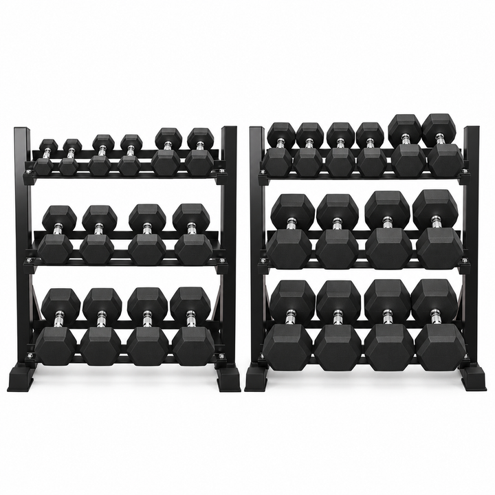 HAJEX Rubber Hex Dumbbells in Canada (2.5 to 150 LB) - Performance Series
