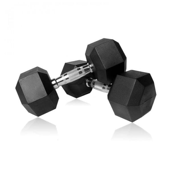 Rubber-hex-dumbell-pair