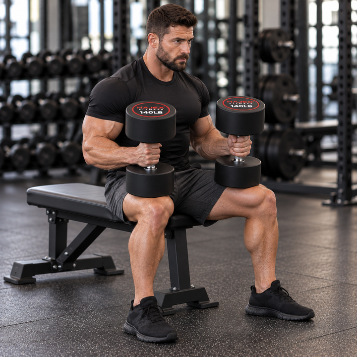 HAJEX Round Dumbbells 5 to 150 LB (Elite Series)