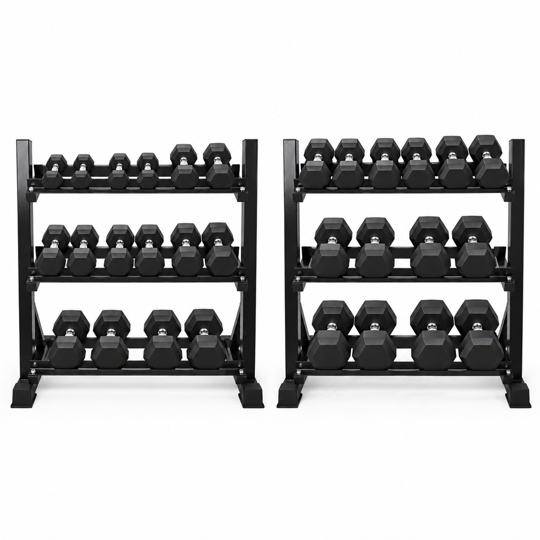 HAJEX Rubber Hex Dumbbells in Canada (2.5 to 150 LB) - Performance Series