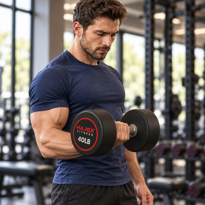 HAJEX Round Dumbbells 5 to 150 LB (Elite Series)