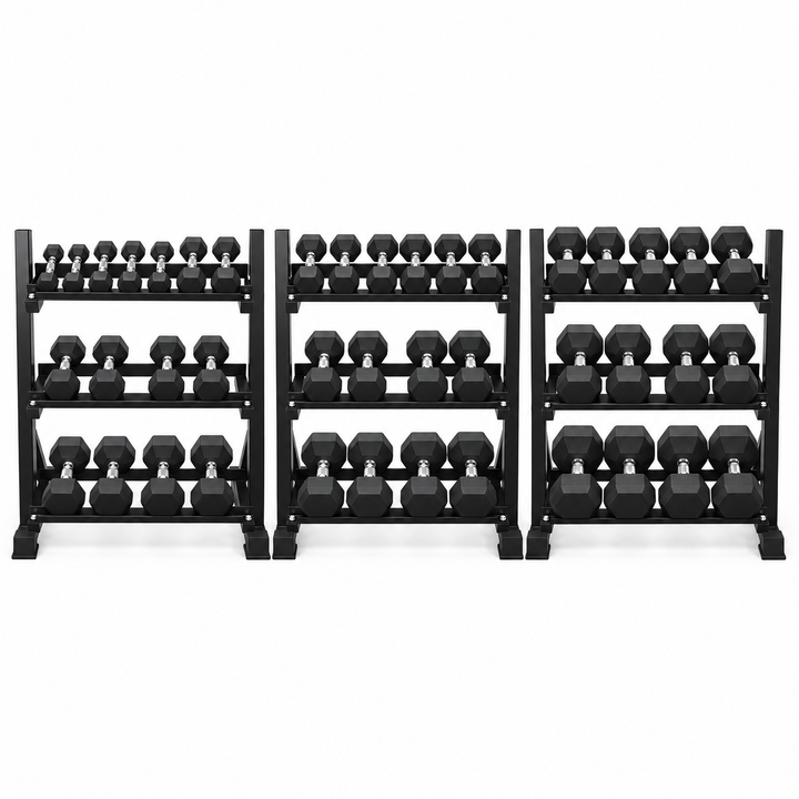 HAJEX Rubber Hex Dumbbells in Canada (2.5 to 150 LB) - Performance Series