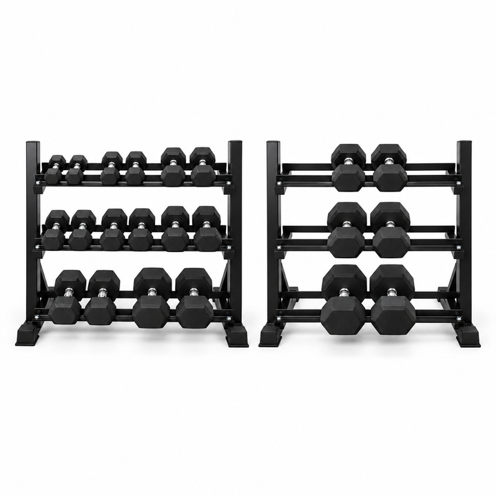 HAJEX Rubber Hex Dumbbells in Canada (2.5 to 150 LB) - Performance Series