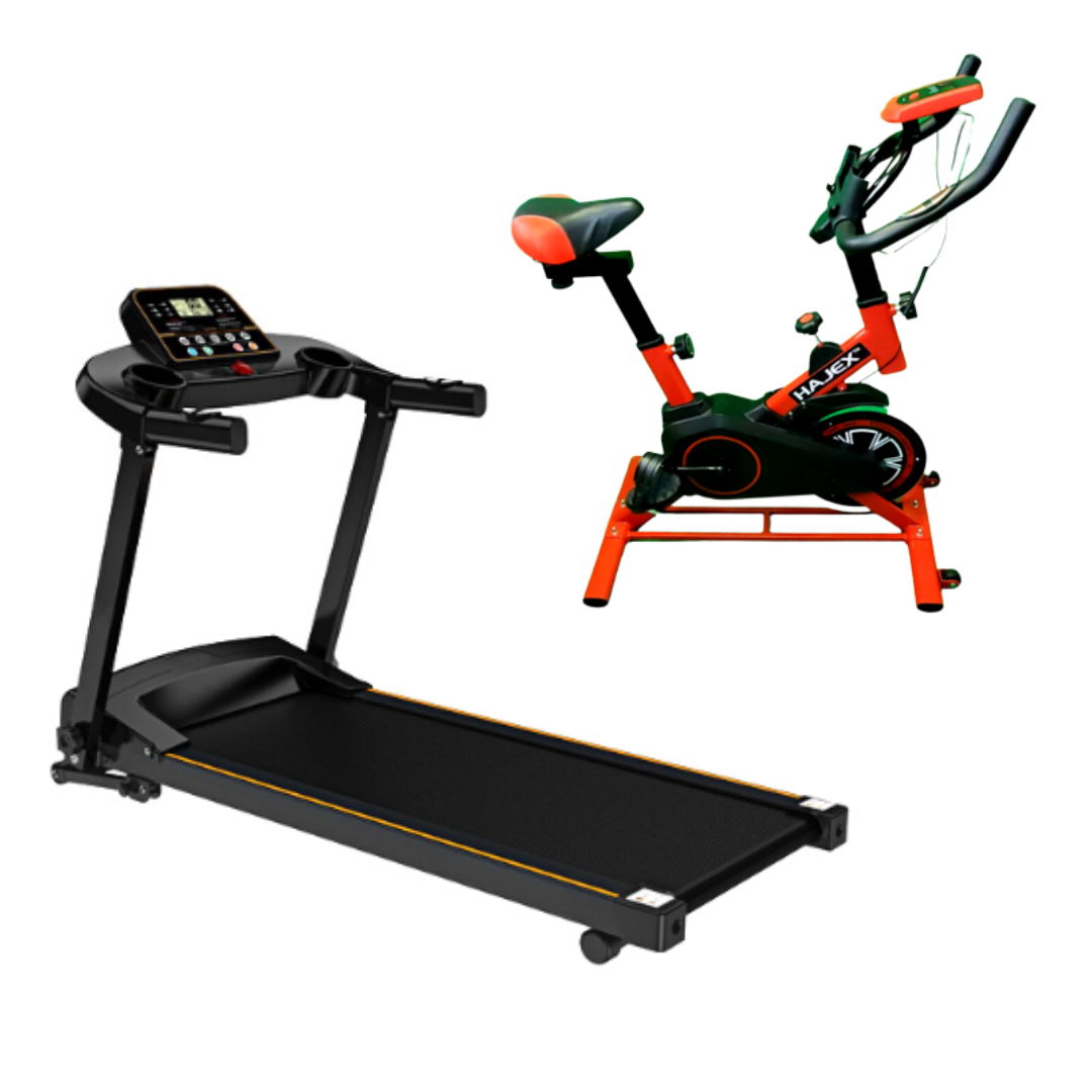Exercise Bike and Folding treadmill X1