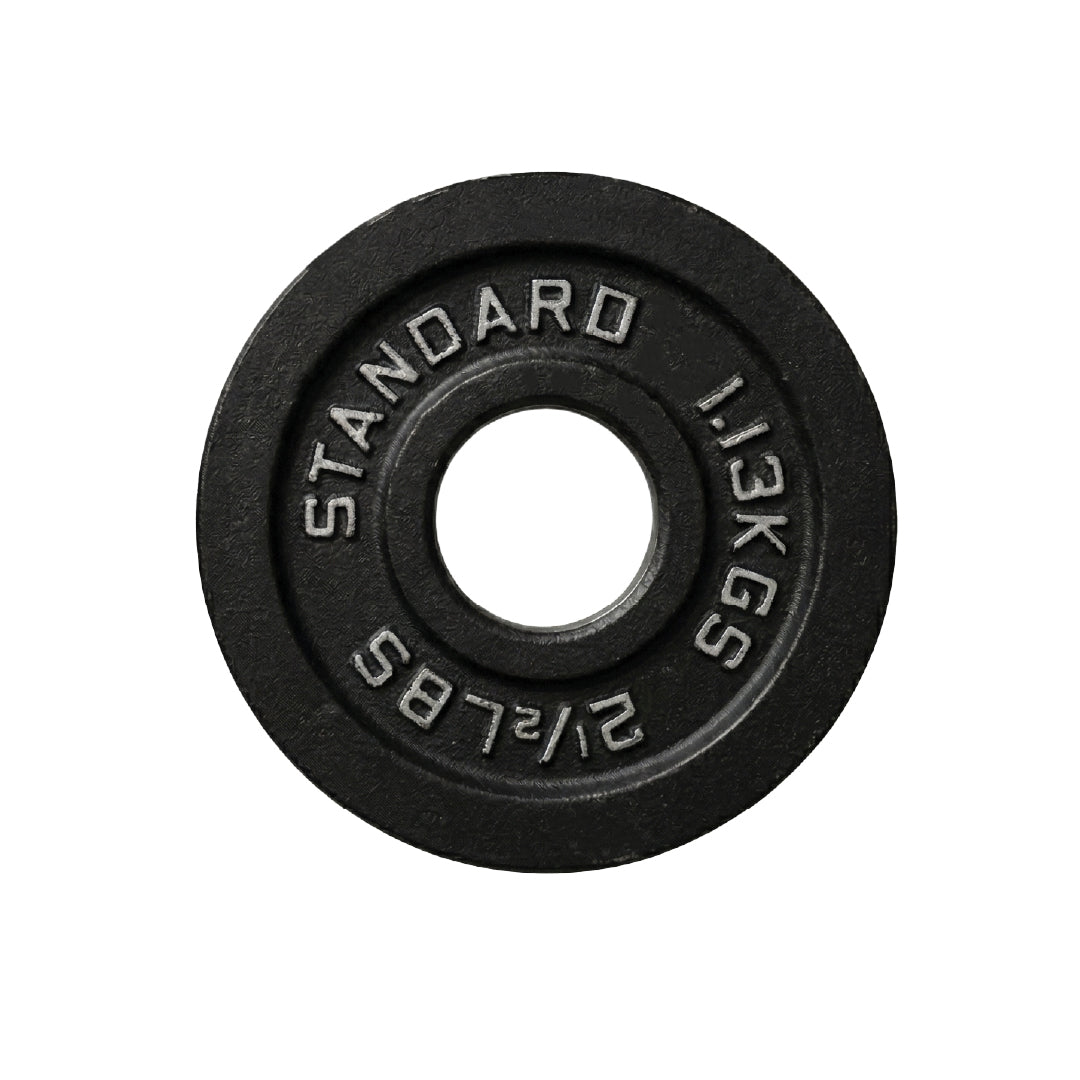 Cast Iron Weight Plates - Standard, Olympic in LBs, KGs