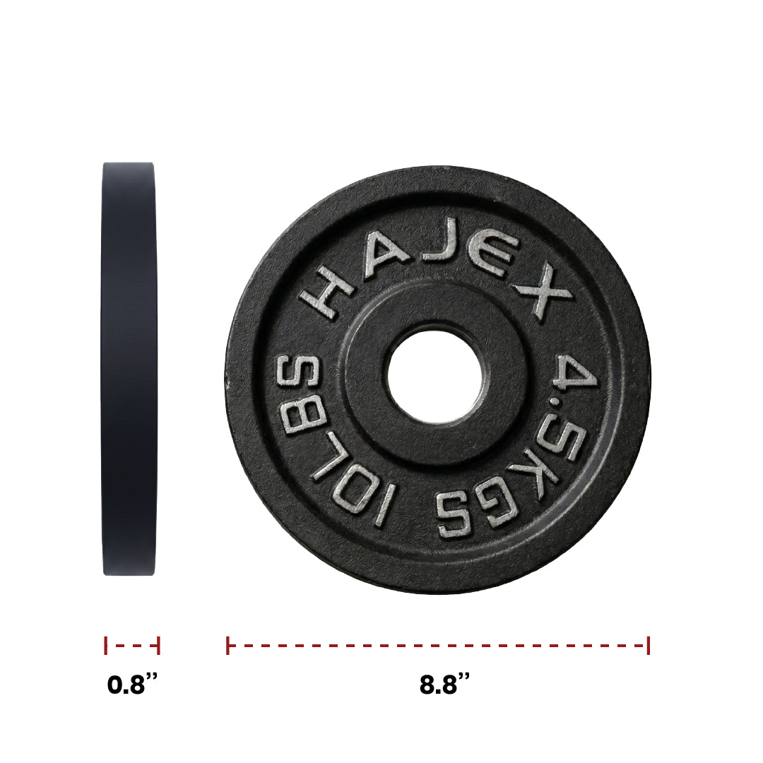Cast Iron Weight Plates - Standard, Olympic in LBs, KGs