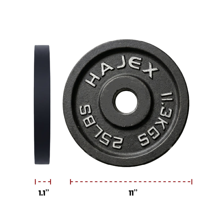 Cast Iron Weight Plates - Standard, Olympic in LBs, KGs