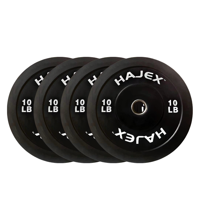 Olympic Bumper Weight Plates' Sets with 6ft Barbell