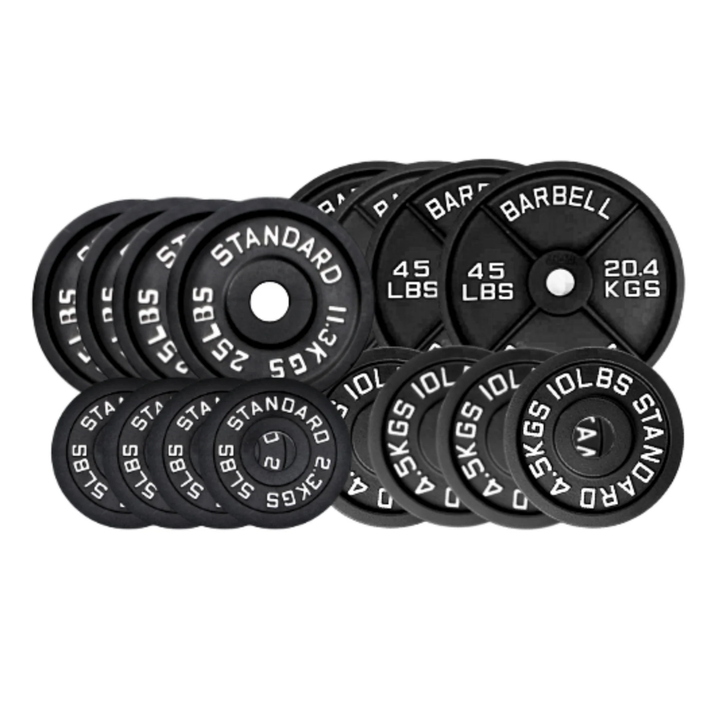 HAJEX cast iron round plate set, 1-inch, 340 lb