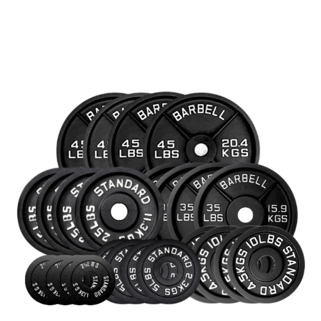 HAJEX cast iron round plate set, 1-inch, 490 lb