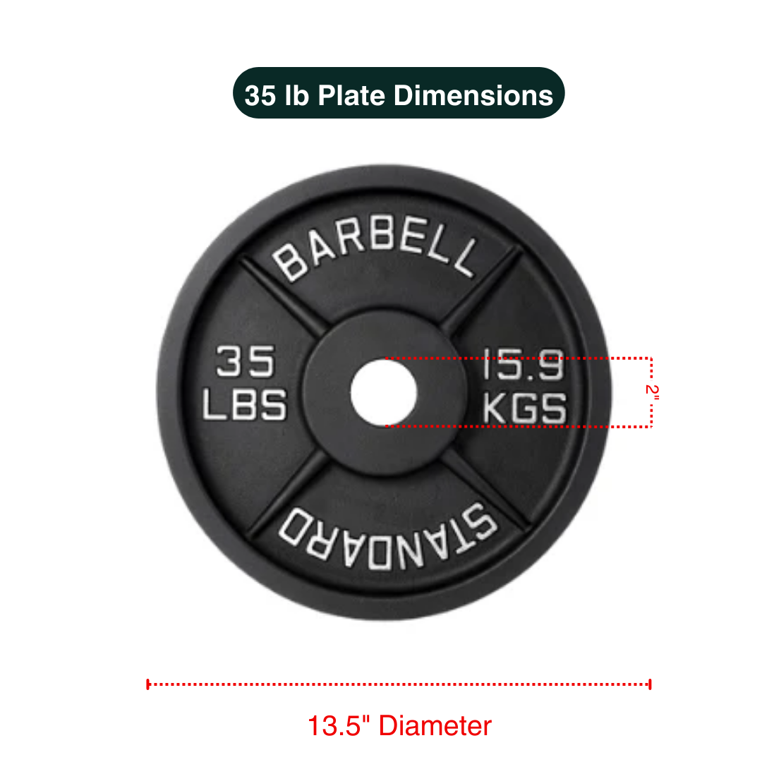 Cast Iron Weight Plate Stacks with Bar 2"